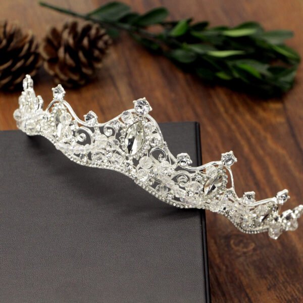 Korean Wedding Handmade Beaded Headdress Wedding Wedding Accessories Crown Hoop Bride Accessories - Image 3