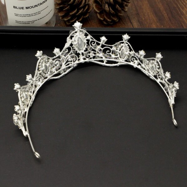 Korean Wedding Handmade Beaded Headdress Wedding Wedding Accessories Crown Hoop Bride Accessories - Image 2
