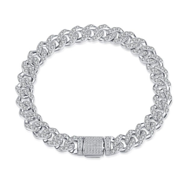 Cuban Link Chain Moissanite Bracelet - Image 8