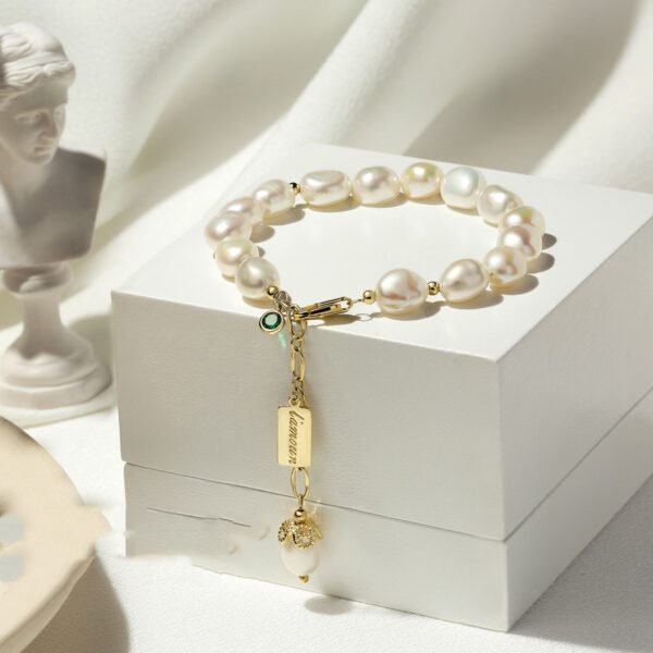 Natural Zircon Pearl Bracelet Ins Fashion Luxury Jewelry - Image 6