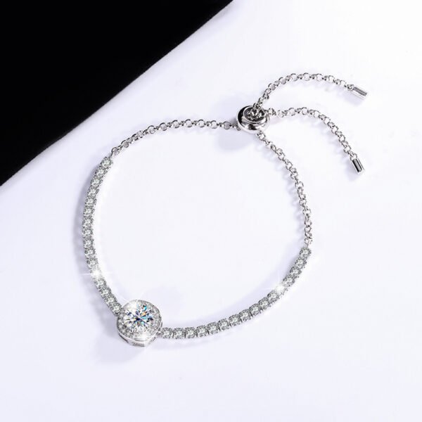 S925 Silver Moissanite Galaxy Bracelet - Image 4