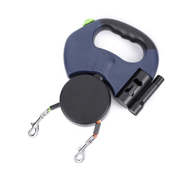 Retractable Dog Leash For Small Dogs Reflective Dual Pet Leash Lead 360 Swivel No Double Dog Walking Leash With Lights Pet Products - Image 4