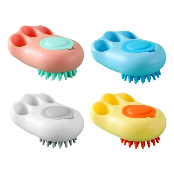 Durable Cat Paw Bath Brush Fine Foaming Labor-saving Cartoon Shape Pet Dog Cat Pet Hair Grooming Brush Reusable Dog Hair Comb Pet Products - Image 9