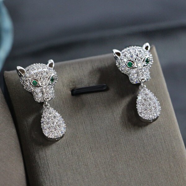 Bridal Wedding Luxury Exquisite Leopard Accessories Set - Image 5