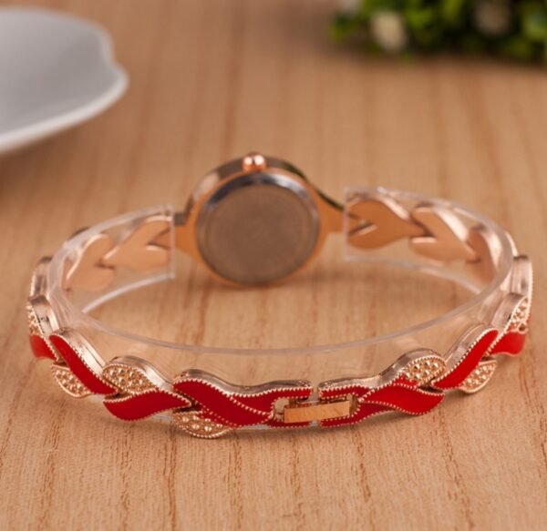 Explosion models ladies bracelet watch Simple digital colorful steel belt alloy quartz watch - Image 4