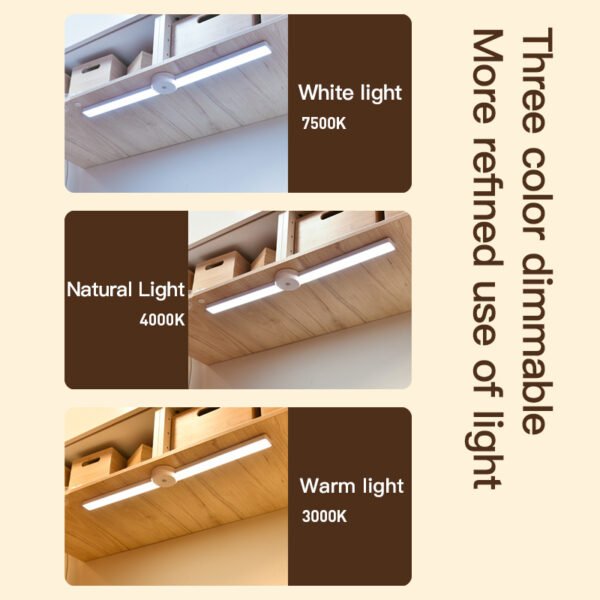 Intelligent Cabinet Light With Foldable Automatic Human Body Sensing Light, Clothing Cabinet Light, Wine Cabinet Light, Strip Light, Magnetic Wall Light - Image 6
