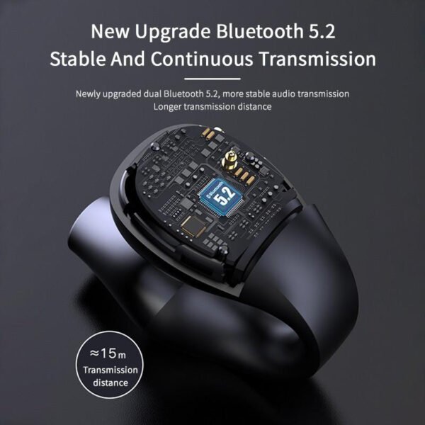 Ear Clip Bone Conduction Headphone Bluetooth-compatible 5.2 HIFI Wireless Earphone Touch Handsfree Sports Noise Cancelling Headset With Mic - Image 4