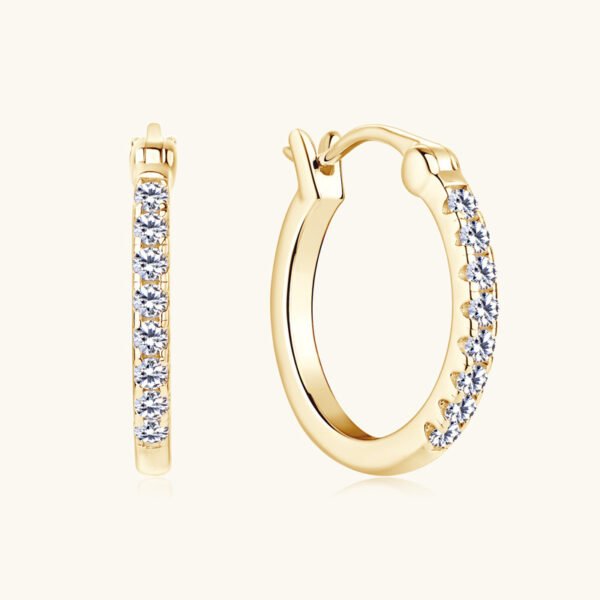 Fashion Moissanite Ear Ring Female S925 Silver Diamond Earrings