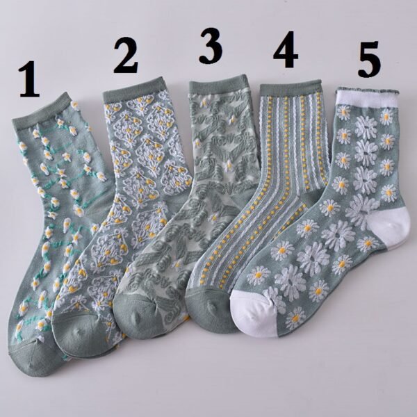 All-matching Autumn And Winter New Relief Women's Stockings - Image 8
