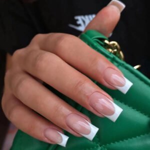 Chinese Style French Nail Tip Finished Product