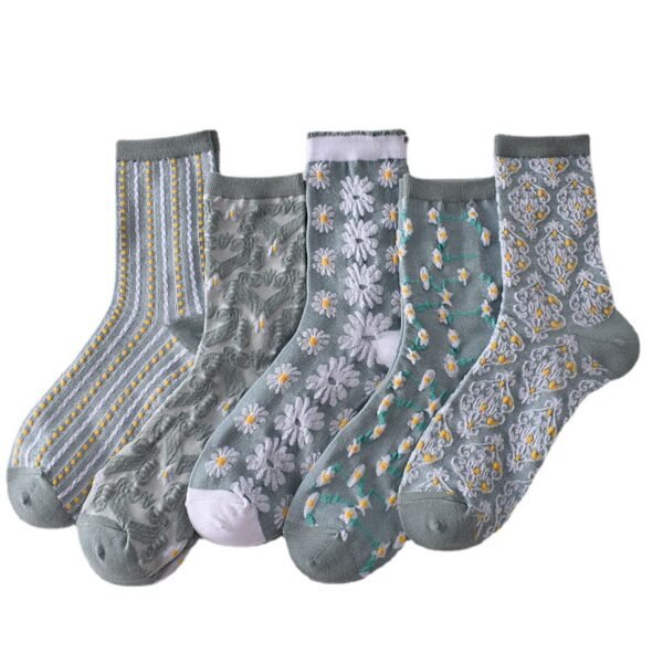 All-matching Autumn And Winter New Relief Women's Stockings - Image 2