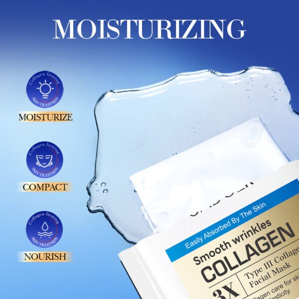 Triple Collagen Firming Moisturizing Skin Rejuvenation Mask - Image 4