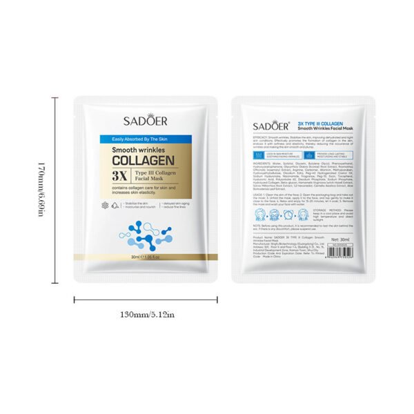 Triple Collagen Firming Moisturizing Skin Rejuvenation Mask - Image 3