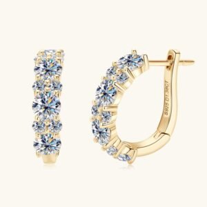 Moissanite Earring Eardrop Girls' High-grade Ear Clip