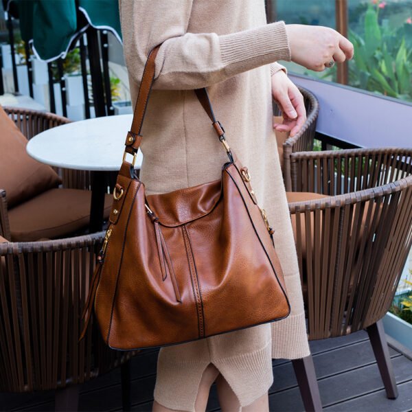 Hobo Bags Women High Capacity Handbags Fahsion Commuting Crossbody Shoulder Bag Shopping Totes - Image 3