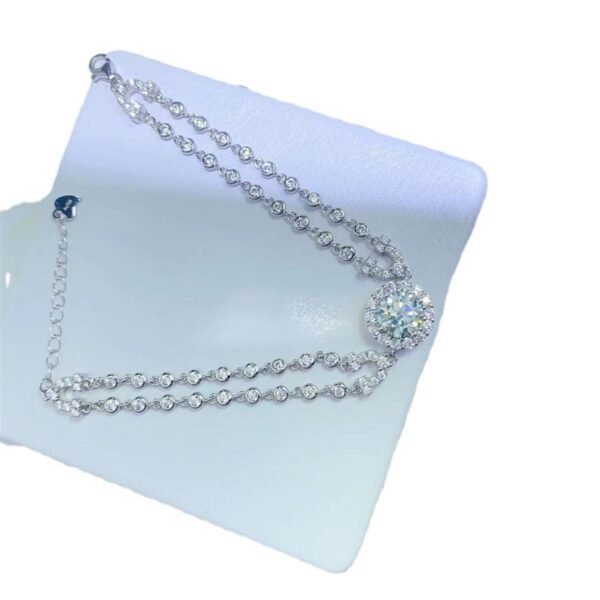 Women's 2 Karat Full Diamond Moissanite Bracelet - Image 4