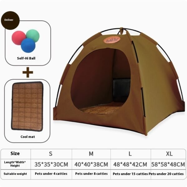 Four Seasons General Purpose Semi-enclosed Removable And Washable Cat Tent - Image 4