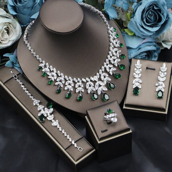 Bridal Jewelry Korean Fashion Wedding Banquet Accessories Four-piece Set - Image 9