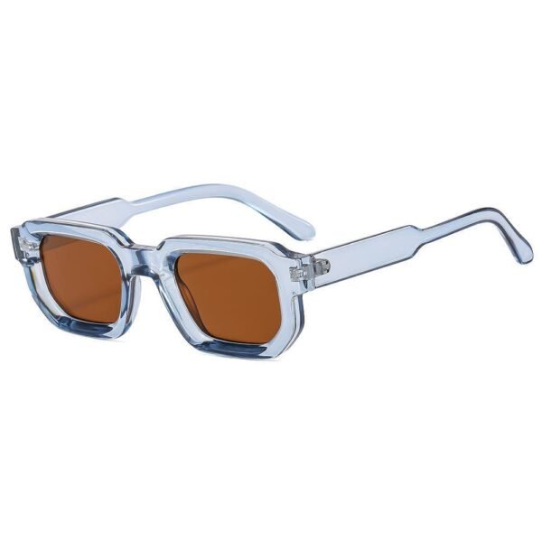 Retro Square Thick Small Frame Fashion Sunglasses For Women - Image 5