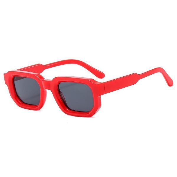 Retro Square Thick Small Frame Fashion Sunglasses For Women - Image 8