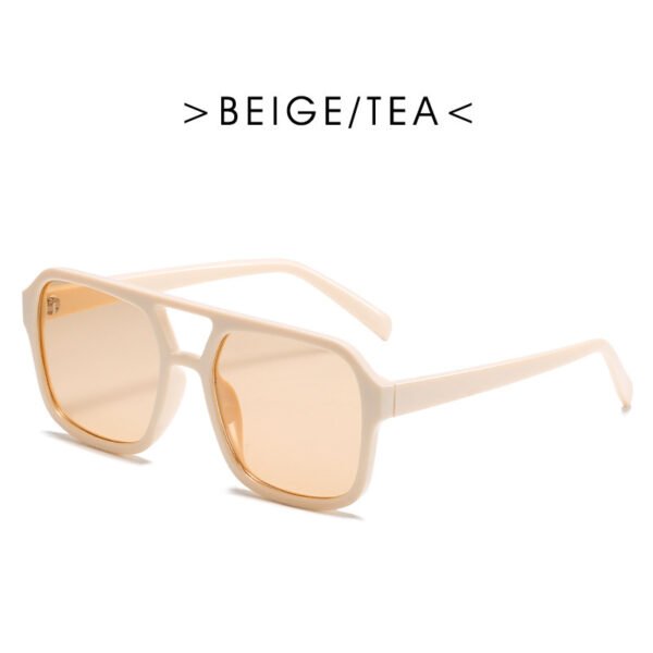 Square Double Beam Sunglasses Men And Women Retro Personality - Image 9