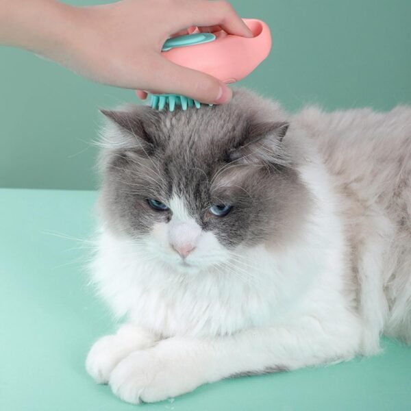 Durable Cat Paw Bath Brush Fine Foaming Labor-saving Cartoon Shape Pet Dog Cat Pet Hair Grooming Brush Reusable Dog Hair Comb Pet Products - Image 2