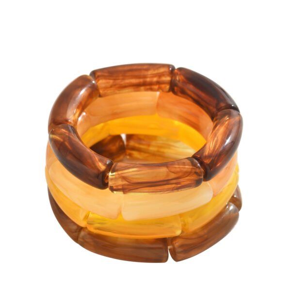 Resin Acrylic Multi-layer Design Bracelet - Image 5