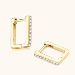 Affordable Luxury Style High-grade Square Moissanite Earrings For Women