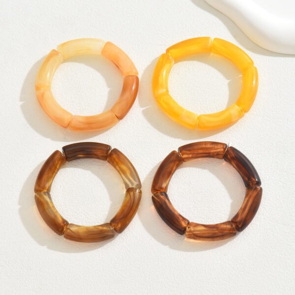 Resin Acrylic Multi-layer Design Bracelet - Image 2