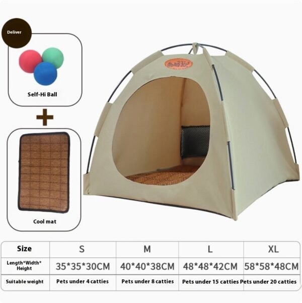 Four Seasons General Purpose Semi-enclosed Removable And Washable Cat Tent - Image 6