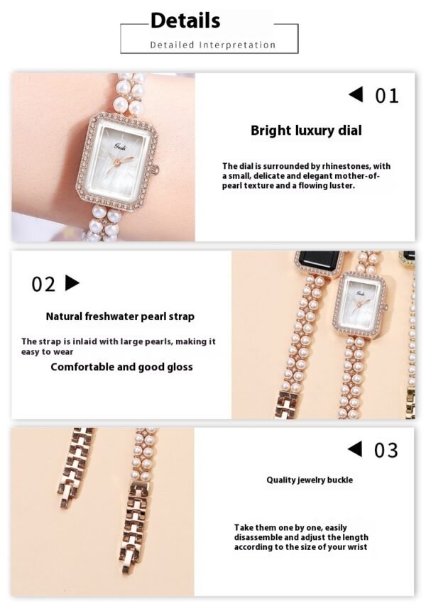 Shell Pearls Women's Creative Quartz Watch - Image 5