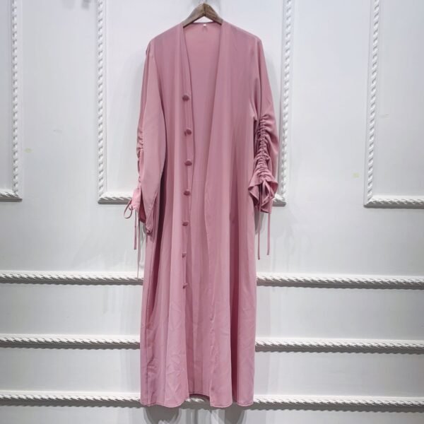 Sun Dubai Middle East Stitching Sleeved Cardigan Women's Robe - Image 5