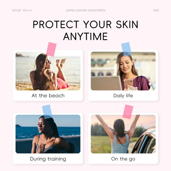 Cherry Blossom SunscreenSPF30 Isolation Skin Care Products - Image 3