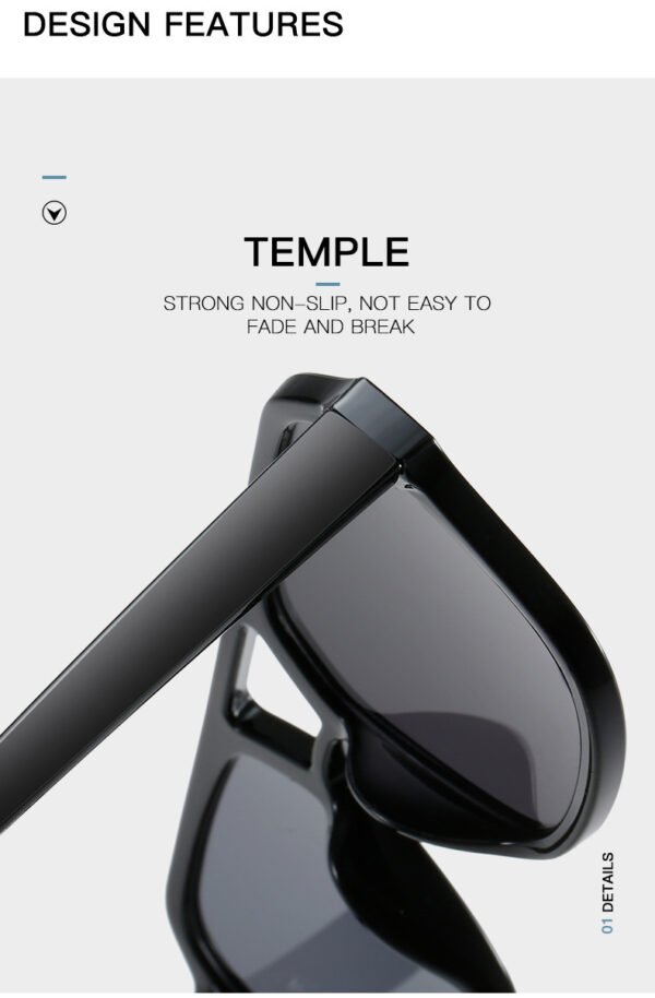 Square Double Beam Sunglasses Men And Women Retro Personality - Image 6