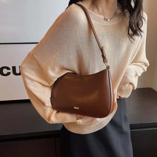 Red Underarm Shoulder Bags For Women 2024 New Texture Leather Crossbody Bag Luxury Designer Wedding Bride Handbags Sling Bag - Image 4