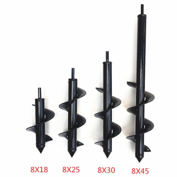 Ground Drilling Machine Drill Bit Spiral Tree Planting Earth Boring Machine Screw Rod Garden Vegetable Planting Pine Soil Drill Bit Flower Planting Drill Drill Head - Image 2