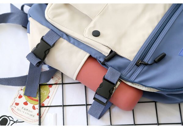 Japanese Tooling Color-Blocking Backpack - Image 4