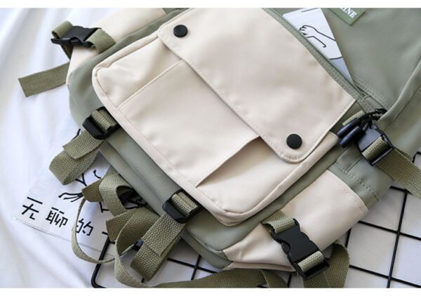 Japanese Tooling Color-Blocking Backpack - Image 5