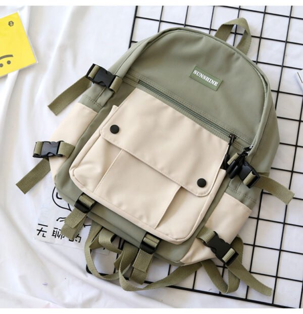 Japanese Tooling Color-Blocking Backpack - Image 6