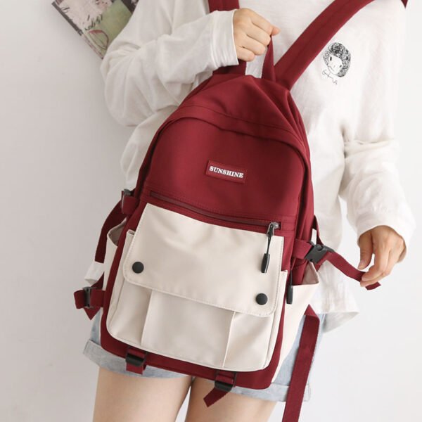 Japanese Tooling Color-Blocking Backpack - Image 10