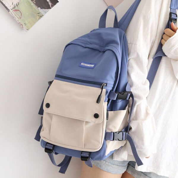 Japanese Tooling Color-Blocking Backpack - Image 8