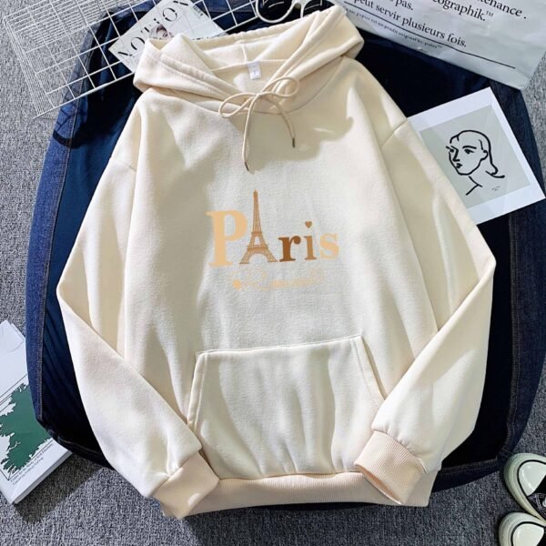 Letter Printed Hoodie Female Couple's Tops - Image 3