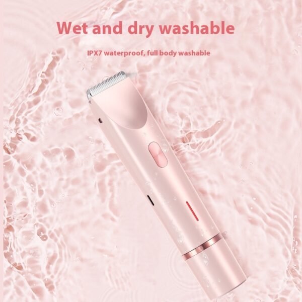 2 In 1 Hair Remover Women's Double Head Shaver Private Pubic Hair Trimmer Electric Razor Wet Dry Electric Body Hair - Image 4