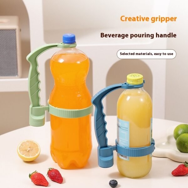 Beverage Bottle Handle Holder Adjustable Pouring Handle Organizer Multi-Use Oil Bottle Handle Holder Kitchen Storage Kitchen Gadgets - Image 2