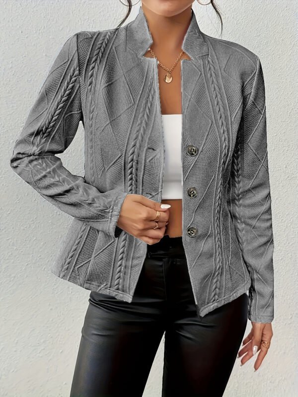Button Pattern Small Suit Jacket - Image 2