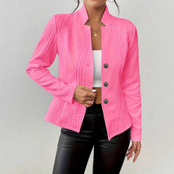 Button Pattern Small Suit Jacket - Image 10