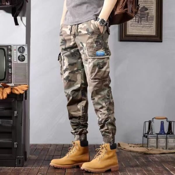 Camouflage Cargo Pants Men's Trousers With Pockets Fashion Casual Loose Tapered Pants - Image 6