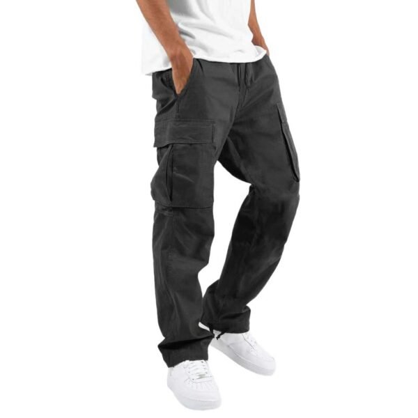 Trade Drawstring Multi-pocket Casual Trousers - Image 2