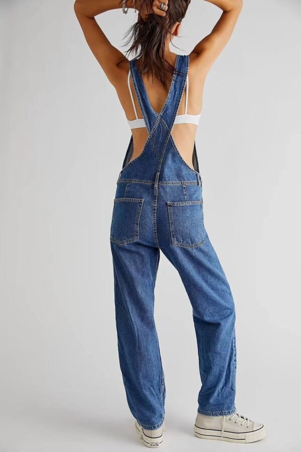 Fashion Casual Loose Denim Trousers - Image 3