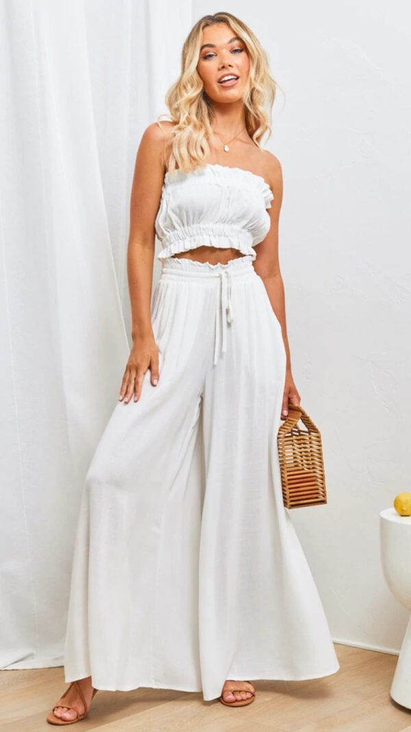 Womens Pants Wide Leg Loose Comfy Lounge Sweatpants With Pockets - Image 4